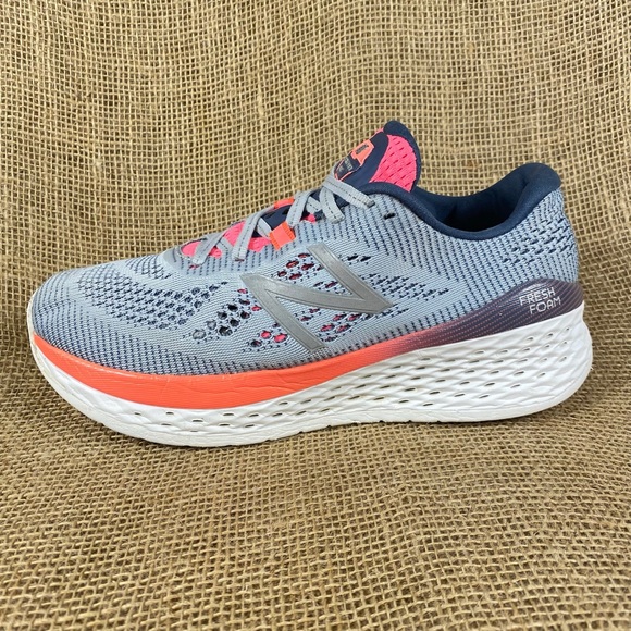 🛑SOLD🛑New Balance Running Shoes Fresh Foam More Gray Coral  Sneakers  Size 8 - Picture 2 of 8
